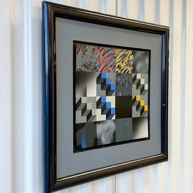 Signed and dated (1995) Jorge Casteran original acrylic on board painting. Casteran is a Uruguayan Postwar & Contemporary...