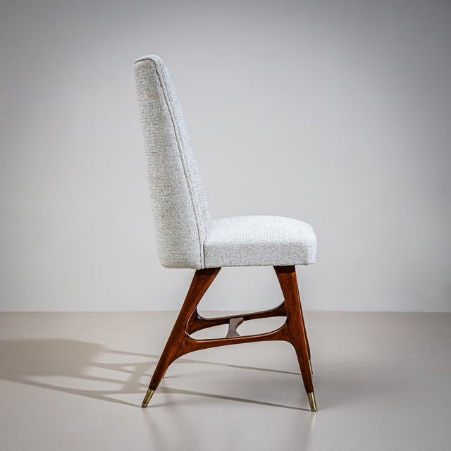 Set of Six Side Chairs, attributed to Melchiorre Bega (1898–1976), Italy, 1950s For Sale - Image 11 of 11