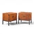 Milo Baughman for Directional Mid Century Walnut Nightstands - Pair Each nightstand measures: 24 wide x 18 deep x 22.75...