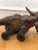 Vintage Handcrafted Leather Elephant Statue For Sale - Image 9 of 9