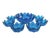 Glass 1960s Mid-Century Modern Blenko Luminous Blue Studio Art Glass Bowls - Set of Nine For Sale - Image 7 of 8