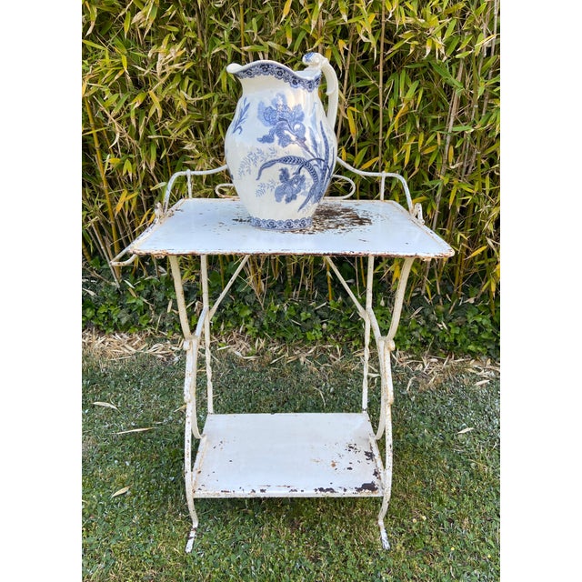 Art Deco period dressing table from the 1930s/40s - very beautiful patina superficial surface rust 60 cm wide by 47 cm...