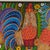 Vintage Haitian Painting of Three Roosters by Paul Nemours For Sale In West Palm - Image 6 of 13
