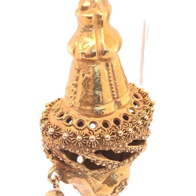 14 Karat Yellow Gold Early 20th Century Victorian Earrings For Sale - Image 9 of 11