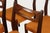 Vintage Teak and Orange Wool Chairs, 1960s, Set of 4 For Sale - Image 9 of 18