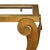 Metal Modernist, Italian Brass Vintage Console and Mirror, Gold Leafed For Sale - Image 7 of 9