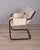 Vintage Scandinavian Metal and Fabric Armchair, 1970s For Sale - Image 4 of 10