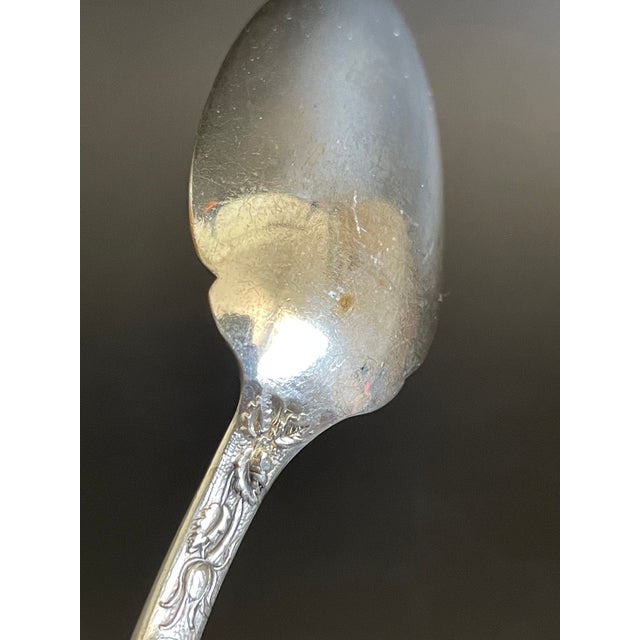 Silver Lot of 3 Royal Plate Co Rosalie 1905 Silverplate Fruit Orange Spoons For Sale - Image 8 of 8