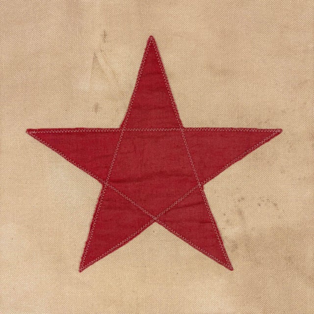 Mid 20th Century Vintage Sewn Cotton Flag of Washington DC For Sale - Image 5 of 6