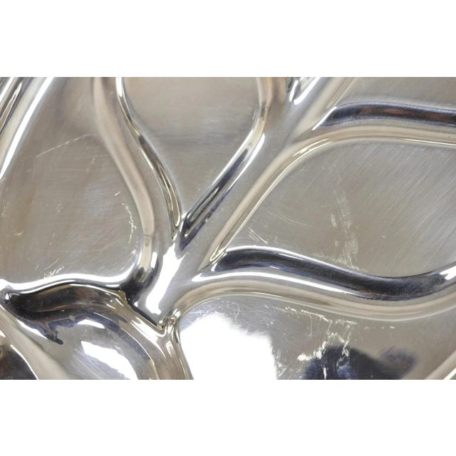 Silver Vintage LBS Co English Art Nouveau Meat Cutlery Silver Plated Serving Platter Tray For Sale - Image 8 of 12