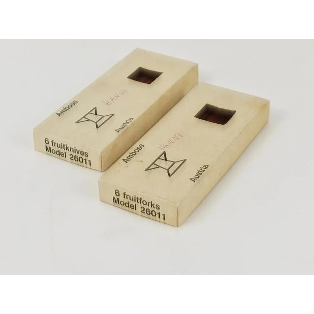 Mid-Century Austrian Boxed Cutlery from Amboss, 1950s, Set of 12 For Sale - Image 9 of 12