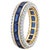 Natural Blue Sapphire 1.20cts & Diamond 0.40cts Ring in 18k Gold For Sale - Image 4 of 8