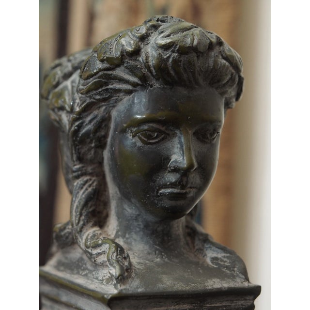 Metal Louis XIV Style Bronze Garden Urn For Sale - Image 7 of 7