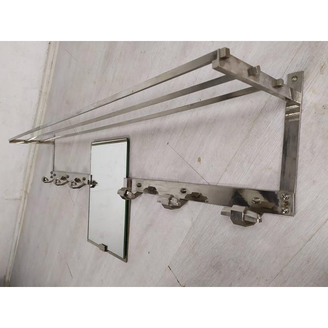 Metal Art Deco Chrome Coat Rack, 1930s For Sale - Image 7 of 18