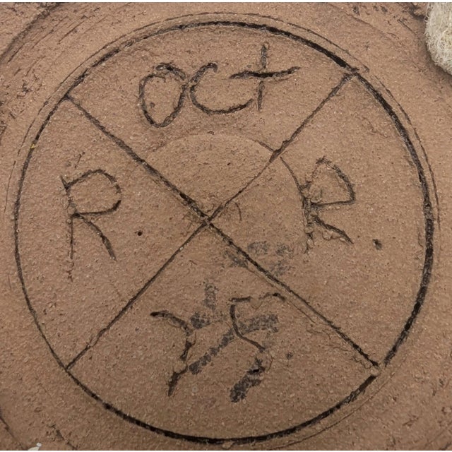 1975 Artist Signed Glazed Stoneware Bud Vase For Sale - Image 11 of 11