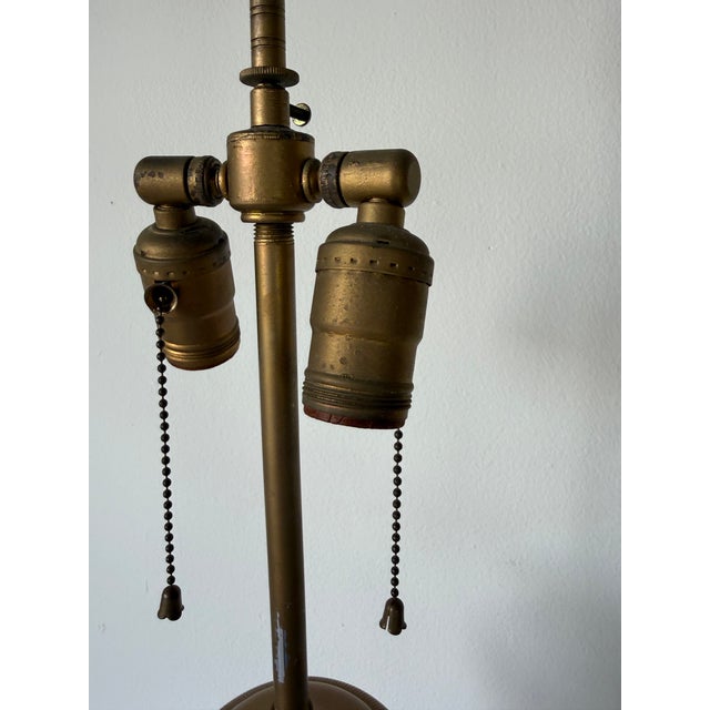 Vintage French Empire Neoclassical Style Cut Crystal & Swan Bronze Ormolu Table Lamps – A Pair For Sale - Image 12 of 13