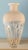 19 In. Tall Milk &Clear Glass Textural White Amphora Art Glass Vase For Sale - Image 11 of 16