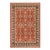 Shabby Chic Ziegler Rust Blue Hand-Knotted Wool Rug - 10'2'' X 13'10'' For Sale