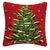 Traditional Christmas Tree Hook Pillow 16" x 16" For Sale - Image 3 of 3