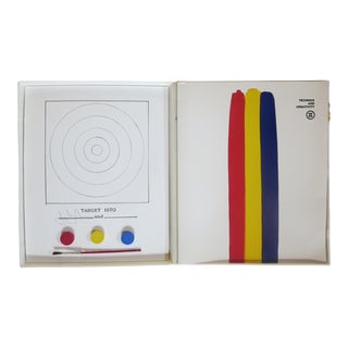 "Target 1970" Jasper Johns Lithograph Collage With Catalog in Box (Ulae 89) For Sale