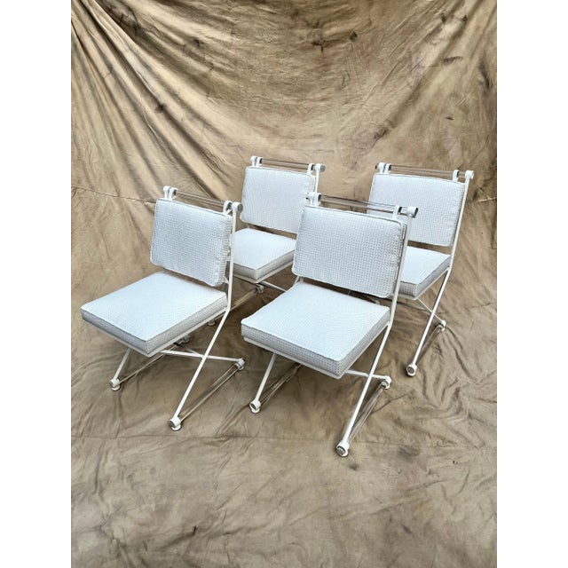 Four Mid Century classic Cleo Baldon Style chairs - the four have been completely restored with powder coated finish in...