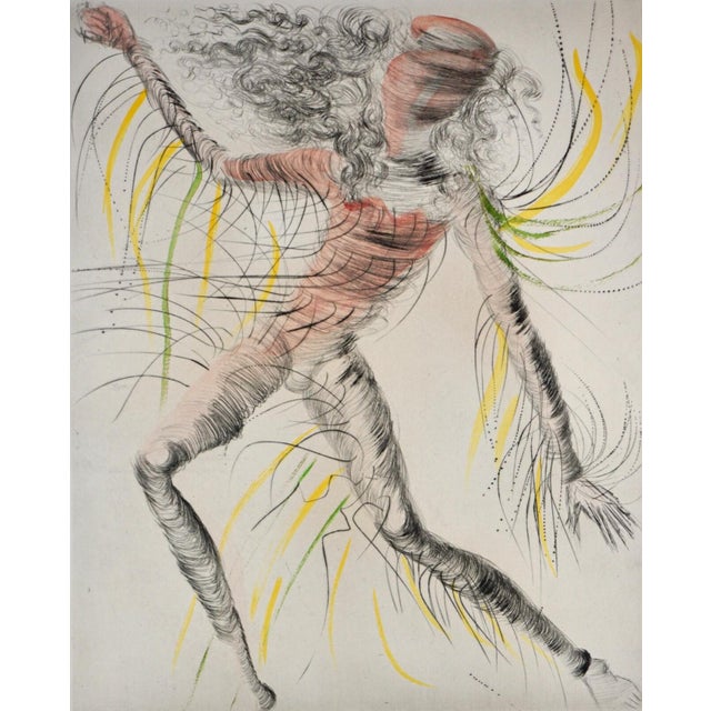 Surrealism 1960s Salvador Dali the Hippies the Cosmonaut For Sale - Image 3 of 5