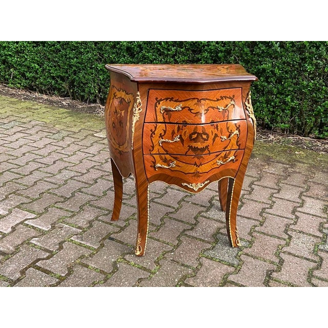 1960s French Louis XVI Mahogany Bronze Commode - 1 Pc For Sale - Image 14 of 14