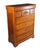 Enhance your bedroom with this exquisite, early 21st century vintage tall chest of drawers crafted by the renowned...