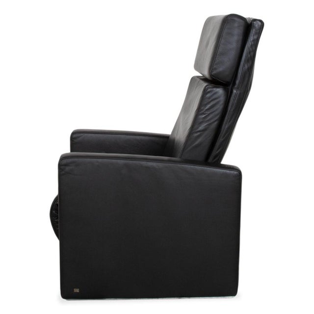 Ego High Back Armchairs in Black Leather from Rolf Benz, Set of 2 For Sale - Image 18 of 18