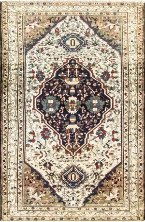 1910s Antique Persian Malayer Rug-4'3" X 6'7"