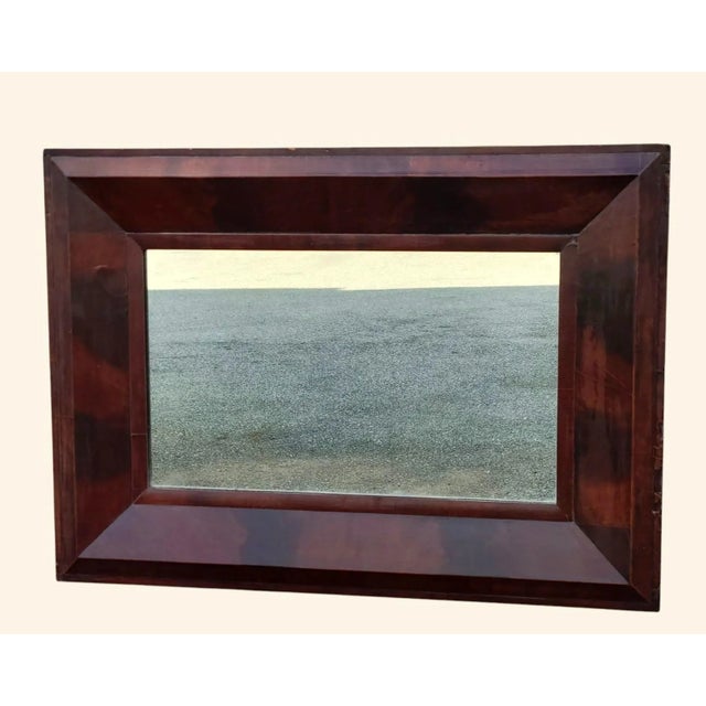 American American Empire Flame Mahogany Mirror For Sale - Image 3 of 17