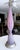 Lavender Large Raspberry Lavender Opaline Murano Glass Ribbed Table Lamp by Barovier For Sale - Image 8 of 16