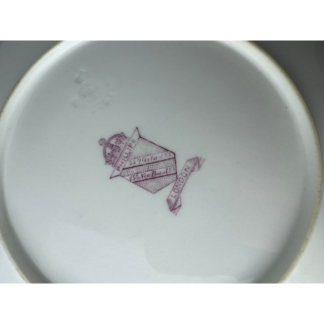 Antique Victorian Worcester Porcelain Cherub Putti Cabinet Plate, Phillips London For Sale - Image 10 of 11