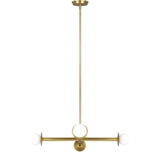 Kelly Wearstler by Visual Comfort Studio Nodes Wide Chandelier, Burnished Brass For Sale