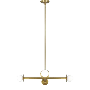 Kelly Wearstler by Visual Comfort Studio Nodes Wide Chandelier, Burnished Brass