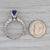 3cw Tanzanite Diamond Ring 14k White Gold Size 6.5 Engagement For Sale In Greensboro - Image 6 of 8