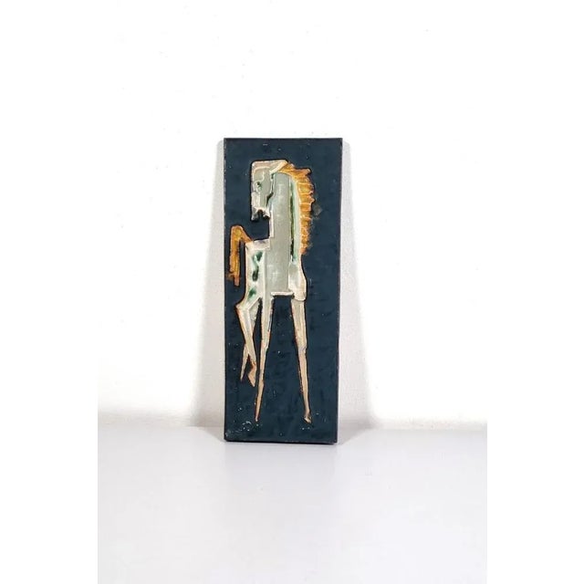 Black Horse Wall Sculpture by Helmut Friedrich Schäffenacker For Sale - Image 8 of 8