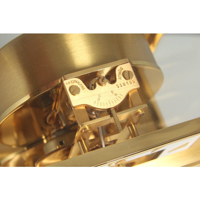 Vintage Atmos Clock with Square Dial from Jaeger Lecoultre, 1980 For Sale - Image 9 of 12