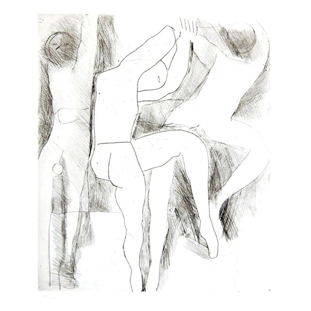 Jugglers IV - Original Etching by Marino Marini - 1951 1951 For Sale