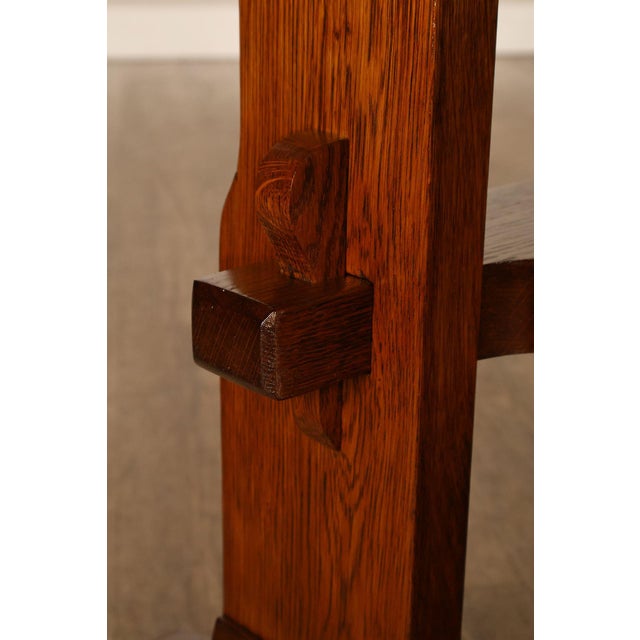 Gustav Stickley Antique Mission Oak Library Table For Sale - Image 10 of 15