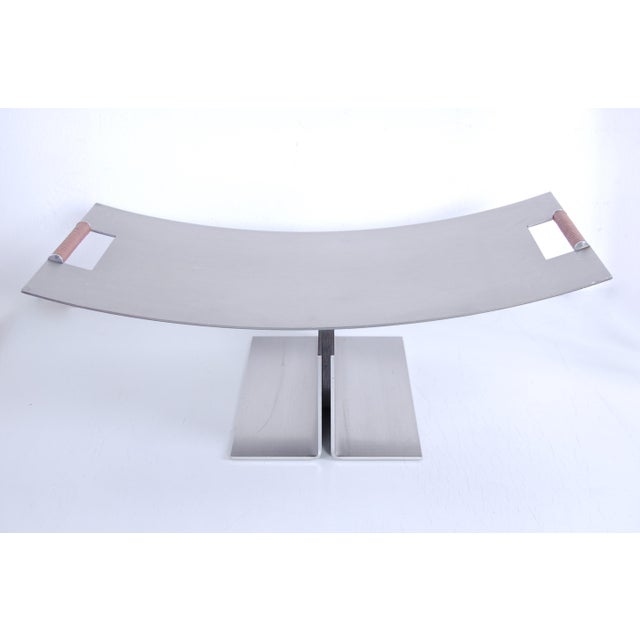 Conmoto Fire Tools and Accessories attributed to Peter Maly for Camino Acciaio, Set of 4 For Sale - Image 4 of 15