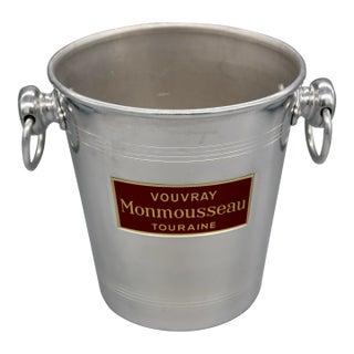 Vintage French Champagne Ice Bucket — Monmousseau Vouvray, Touraine, Made in France For Sale