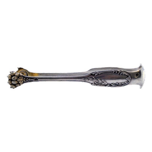 Silver Ice Tongs in the Shape of Claws. For Sale