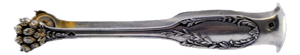 Silver Ice Tongs in the Shape of Claws.