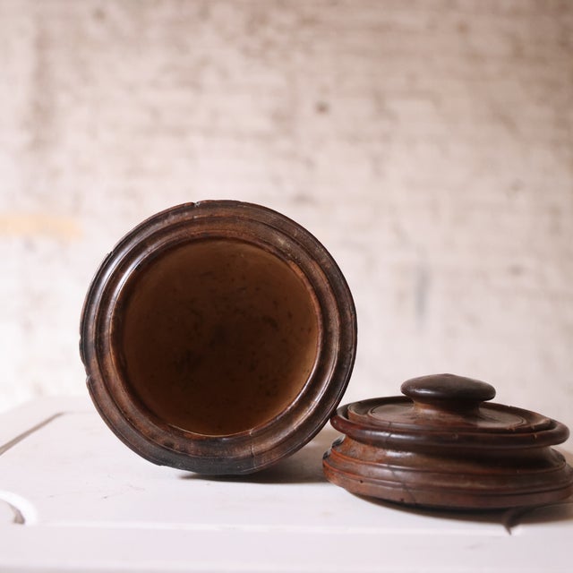 19th Century French Wooden Tobacco Pot For Sale - Image 4 of 4