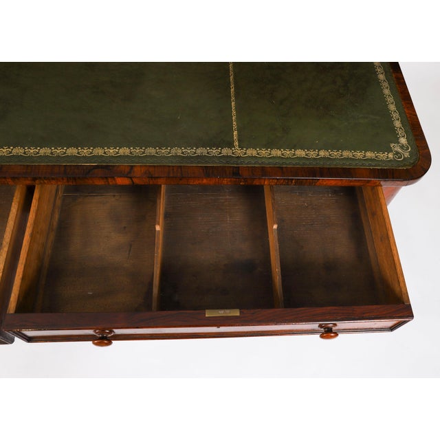Antique Regency Library Desk by Gonçalo Alves, 19th Century For Sale - Image 10 of 18