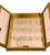 Late 20th Century Italian Horchow Creazioni Artistiche Rococo Baroque Gold Leaf Cabinet Glass Shelves For Sale - Image 5 of 5
