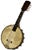 American Authentic American Antique Small 8 String Banjo Style Musical Instrument for Decoration - Circa Early 1900s For Sale - Image 3 of 18