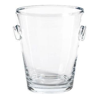 Ermont Large Beveled Glass Ice Bucket / Wine Cooler For Sale