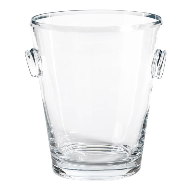 Ermont Large Beveled Glass Ice Bucket / Wine Cooler For Sale
